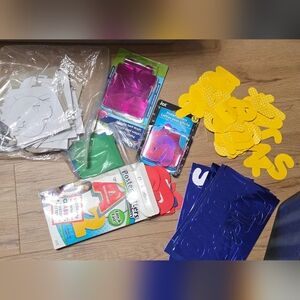 Colorful Alphabet and Number Cutouts for Parties